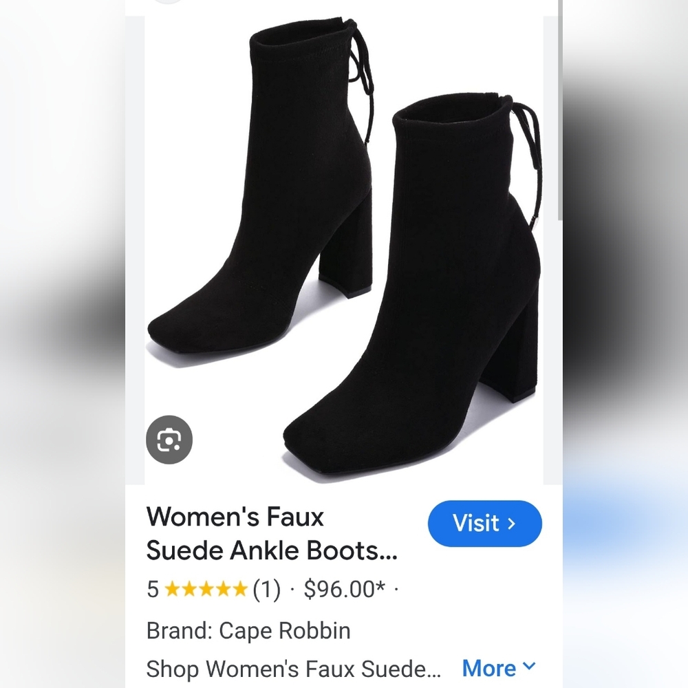 Cape Robbin Women's Black Faux Suede Ankle Booties